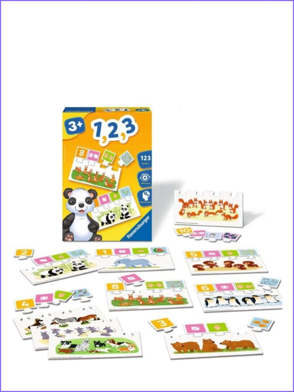Ravensburger Game Jeu1,2,3 (learn to count game) French New In Box